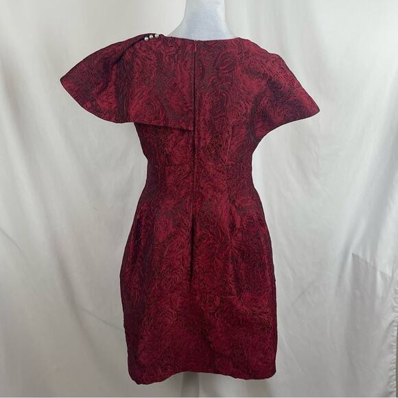 Dolce Viva Collection Textured Red Whimsical Party Event Dress NWT Size M - Picture 6 of 13